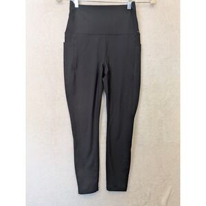 Spyder Active Women's Size S High Rise Leggings Black Side Pockets Athletic